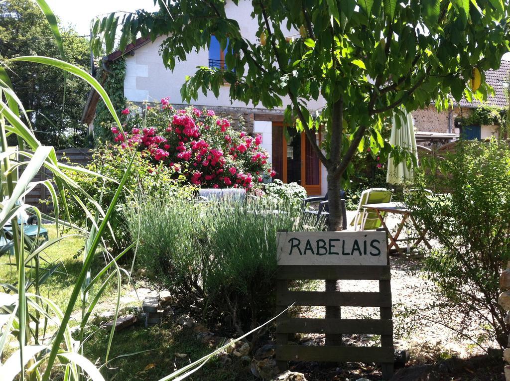 Les Chaumieres Du Chene Hotell Pouillé Exteriör bild